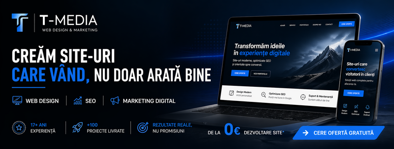 Servicii Web Design Premium – Site fara avans | T-Media.ro